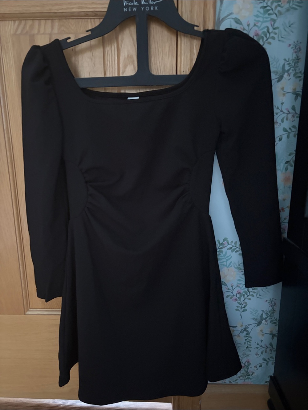 NWT Shein Black Long-Sleeve Scoop Neck Girl’s Dress